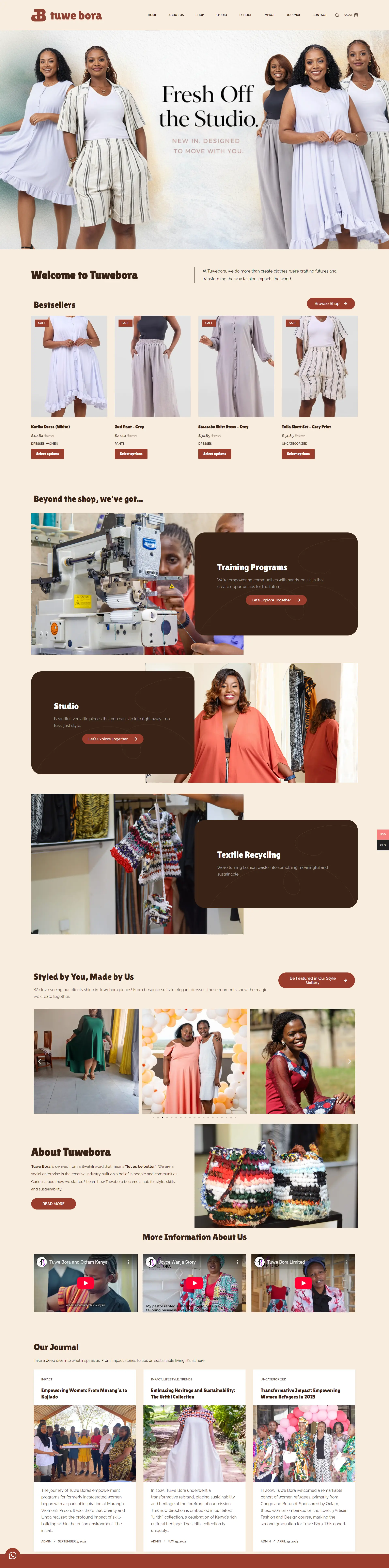 Website preview for tuwebora.com