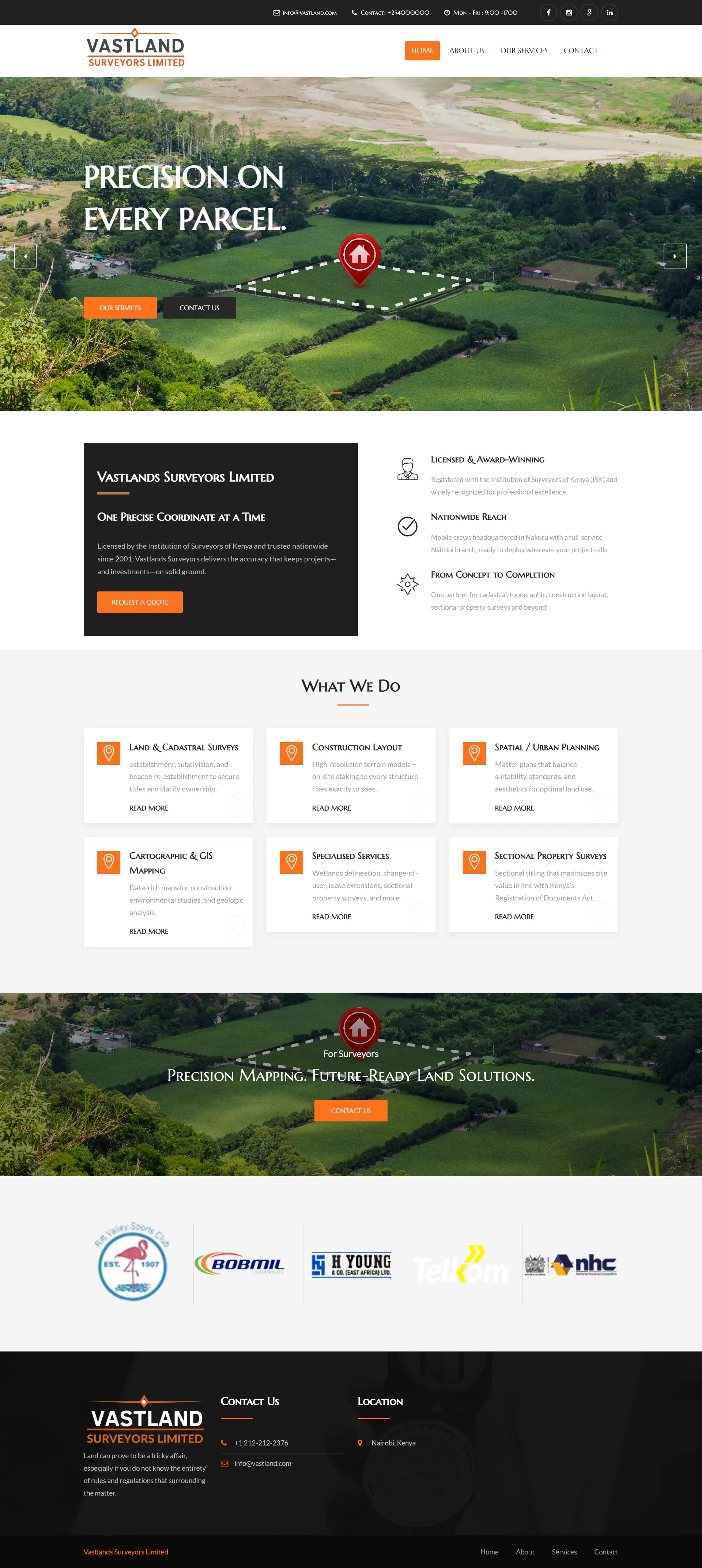 Vastland Surveyors project preview